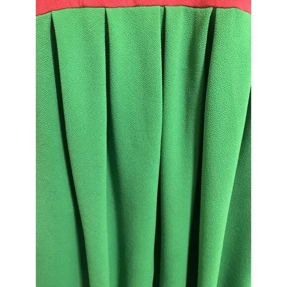 LuLaRoe Amelia Dress Size M Red Green Dress Up Dapper Day Cosplay Strawberry - Picture 4 of 9